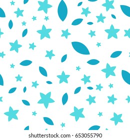 Floral  seamless pattern. Floral background. Seamless pattern with leaves and flowers