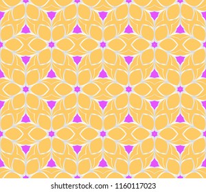 floral seamless pattern background. Luxury texture for wallpaper, invitation. Vector illustration.