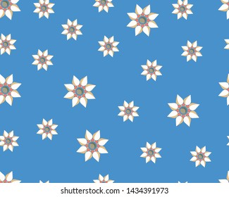 Floral seamless pattern background. Plant texture for fabric, wrapping, wallpaper and paper. illustrator vector.