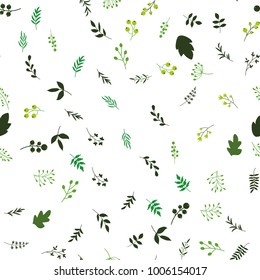 Floral seamless pattern background. Spring design decorative texture. wallpaper. Cute flowers, leafs stylilezd in folk ethnic artwork