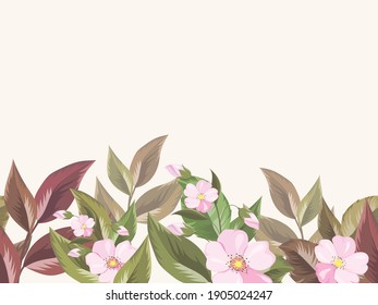 Floral Seamless Pattern Background Template Design, for Wallpaper and Textile