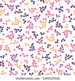 Floral seamless pattern, background for textiles, porcelain, fabric. Flowers of Cornflower. Delicate pattern in small buds.