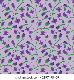 Floral seamless pattern background texture, flowers with branch semless pattern