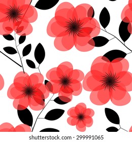 Floral Seamless Pattern Background Vector Illustration EPS10