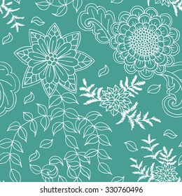 Floral  seamless pattern background, Vector illustrations.