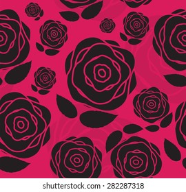 Floral Seamless Pattern Background for Wedding and Birthday. Vector Illustration EPS10