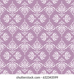 Floral seamless pattern. Seamless background. White and neutral ornament. Wallpaper baroque, damask.