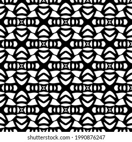 
floral seamless pattern background.Geometric ornament for wallpapers and backgrounds. Black and white pattern. 