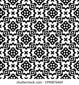 
fondo de patrón sin costuras floral.Ornamento geométrico para fondos de paredes y fondos. Patrón blanco y negro. 