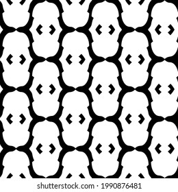 
floral seamless pattern background.Geometric ornament for wallpapers and backgrounds. Black and white pattern. 