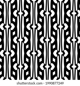 
floral seamless pattern background.Geometric ornament for wallpapers and backgrounds. Black and white pattern. 