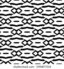 
fondo de patrón sin costuras floral.Ornamento geométrico para fondos de paredes y fondos. Patrón blanco y negro. 