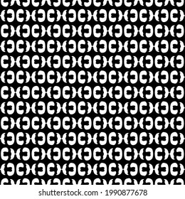 
floral seamless pattern background.Geometric ornament for wallpapers and backgrounds. Black and white pattern. 