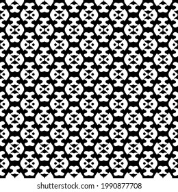 
fondo de patrón sin costuras floral.Ornamento geométrico para fondos de paredes y fondos. Patrón blanco y negro. 