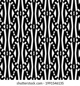 floral seamless pattern background.Geometric ornament for wallpapers and backgrounds. Black and white pattern. 