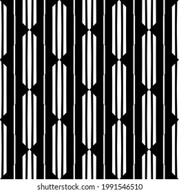floral seamless pattern background.Geometric ornament for wallpapers and backgrounds. Black and white pattern. 