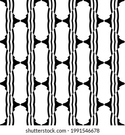 floral seamless pattern background.Geometric ornament for wallpapers and backgrounds. Black and white pattern. 