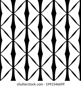 floral seamless pattern background.Geometric ornament for wallpapers and backgrounds. Black and white pattern. 