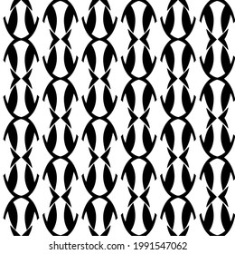 floral seamless pattern background.Geometric ornament for wallpapers and backgrounds. Black and white pattern. 