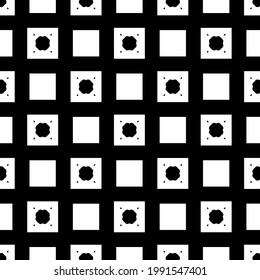 floral seamless pattern background.Geometric ornament for wallpapers and backgrounds. Black and white pattern. 