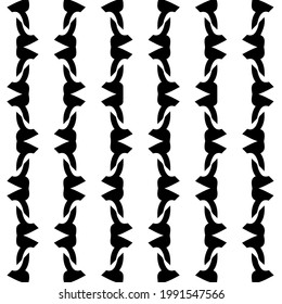 floral seamless pattern background.Geometric ornament for wallpapers and backgrounds. Black and white pattern. 