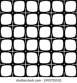 floral seamless pattern background.Geometric ornament for wallpapers and backgrounds. Black and white pattern. 