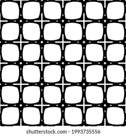 fondo de patrón sin costuras floral.Ornamento geométrico para fondos de paredes y fondos. Patrón blanco y negro. 