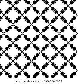 
fondo de patrón sin costuras floral.Ornamento geométrico para fondos de paredes y fondos. Patrón blanco y negro. 
