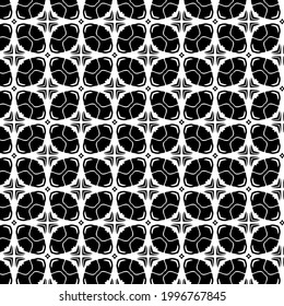 
floral seamless pattern background.Geometric ornament for wallpapers and backgrounds. Black and white  pattern. 
