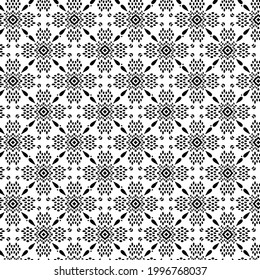 
floral seamless pattern background.Geometric ornament for wallpapers and backgrounds. Black and white  pattern. 
