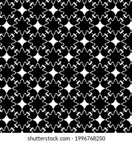 
fondo de patrón sin costuras floral.Ornamento geométrico para fondos de paredes y fondos. Patrón blanco y negro. 
