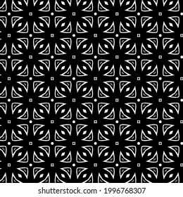 
floral seamless pattern background.Geometric ornament for wallpapers and backgrounds. Black and white  pattern. 
