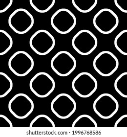 fondo de patrón sin costuras floral.Ornamento geométrico para fondos de paredes y fondos. Patrón blanco y negro. 