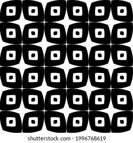 floral seamless pattern background.Geometric ornament for wallpapers and backgrounds. Black and white  pattern. 