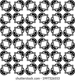 floral seamless pattern background.Geometric ornament for wallpapers and backgrounds. Black and white pattern. 
