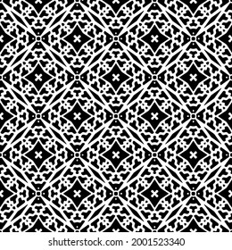fondo de patrón sin costuras floral.Ornamento geométrico para fondos de paredes y fondos. Negro y blanco 

patrón. 