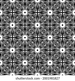 fondo de patrón sin costuras floral.Ornamento geométrico para fondos de paredes y fondos. Negro y blanco 

patrón. 
