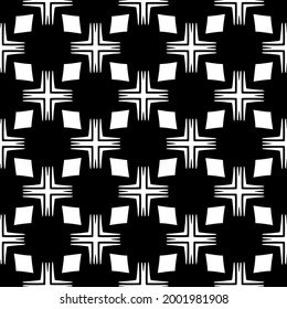 fondo de patrón sin costuras floral.Ornamento geométrico para fondos de paredes y fondos. Negro y blanco 

patrón. 