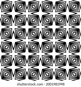 floral seamless pattern background.Geometric ornament for wallpapers and backgrounds. Black and white 

pattern. 