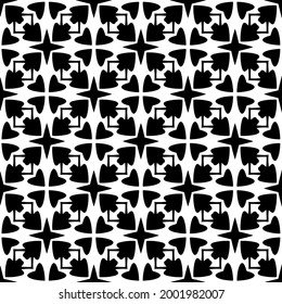 floral seamless pattern background.Geometric ornament for wallpapers and backgrounds. Black and white 

pattern. 