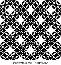 fondo de patrón sin costuras floral.Ornamento geométrico para fondos de paredes y fondos. Negro y blanco 

patrón. 
