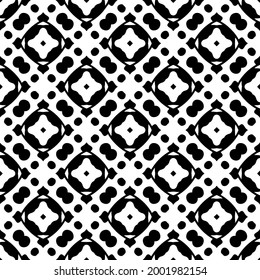 floral seamless pattern background.Geometric ornament for wallpapers and backgrounds. Black and white 

pattern. 
