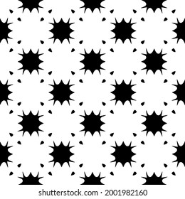 floral seamless pattern background.Geometric ornament for wallpapers and backgrounds. Black and white 

pattern. 