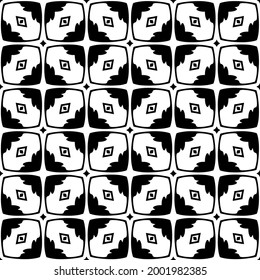 floral seamless pattern background.Geometric ornament for wallpapers and backgrounds. Black and white 

pattern. 