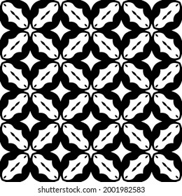 floral seamless pattern background.Geometric ornament for wallpapers and backgrounds. Black and white 

pattern. 