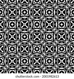 floral seamless pattern background.Geometric ornament for wallpapers and backgrounds. Black and white 

pattern. 