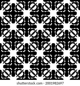 floral seamless pattern background.Geometric ornament for wallpapers and backgrounds. Black and white 

pattern. 
