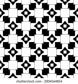 fondo de patrón sin costuras floral.Ornamento geométrico para fondos de paredes y fondos. Negro y blanco 

patrón.