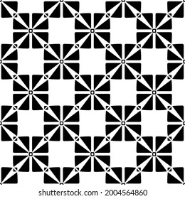 fondo de patrón sin costuras floral.Ornamento geométrico para fondos de paredes y fondos. Negro y blanco 

patrón.