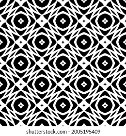 floral seamless pattern background.Geometric ornament for wallpapers and backgrounds. Black and white pattern.